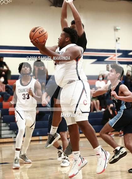 Thumbnail 1 in Chaminade vs  Marshall  (6th Annual West Valley Varsity Basketball Tip-off Classic) photogallery.