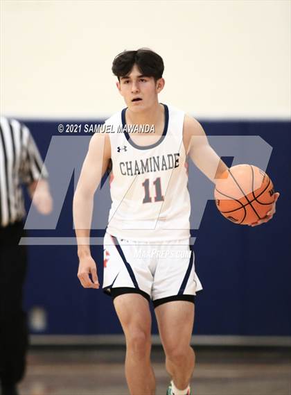 Thumbnail 1 in Chaminade vs  Marshall  (6th Annual West Valley Varsity Basketball Tip-off Classic) photogallery.