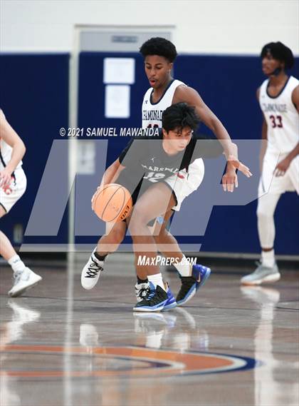 Thumbnail 1 in Chaminade vs  Marshall  (6th Annual West Valley Varsity Basketball Tip-off Classic) photogallery.