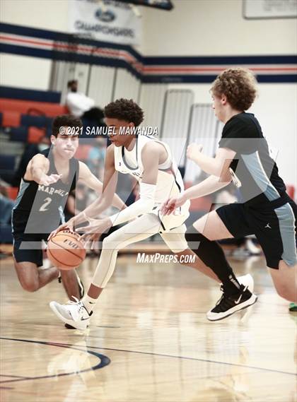 Thumbnail 1 in Chaminade vs  Marshall  (6th Annual West Valley Varsity Basketball Tip-off Classic) photogallery.