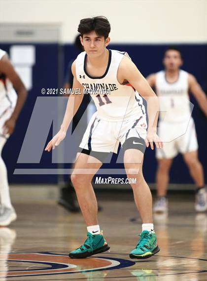 Thumbnail 3 in Chaminade vs  Marshall  (6th Annual West Valley Varsity Basketball Tip-off Classic) photogallery.