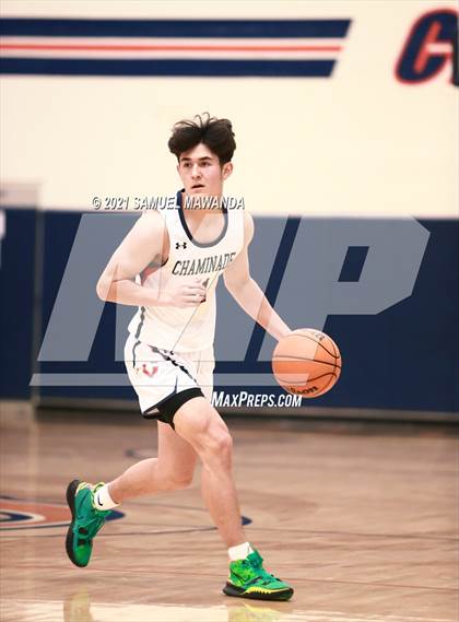 Thumbnail 3 in Chaminade vs  Marshall  (6th Annual West Valley Varsity Basketball Tip-off Classic) photogallery.