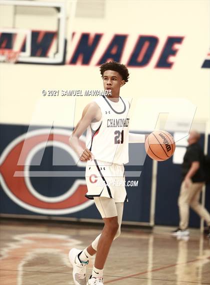 Thumbnail 2 in Chaminade vs  Marshall  (6th Annual West Valley Varsity Basketball Tip-off Classic) photogallery.