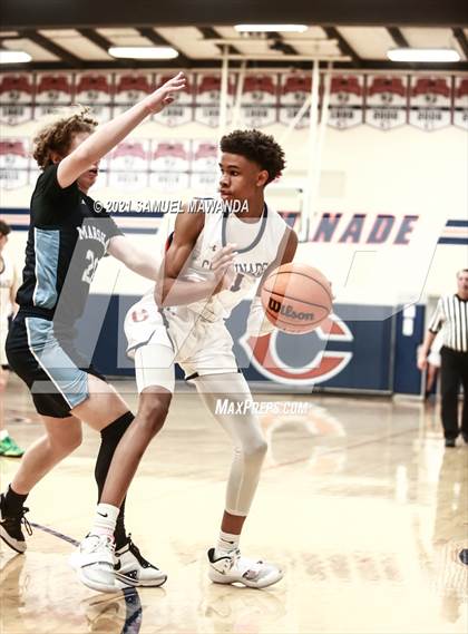 Thumbnail 1 in Chaminade vs  Marshall  (6th Annual West Valley Varsity Basketball Tip-off Classic) photogallery.