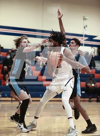 Thumbnail 2 in Chaminade vs  Marshall  (6th Annual West Valley Varsity Basketball Tip-off Classic) photogallery.