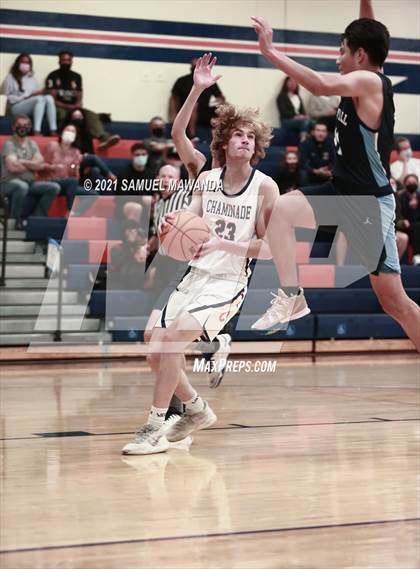 Thumbnail 2 in Chaminade vs  Marshall  (6th Annual West Valley Varsity Basketball Tip-off Classic) photogallery.