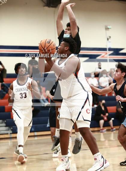 Thumbnail 2 in Chaminade vs  Marshall  (6th Annual West Valley Varsity Basketball Tip-off Classic) photogallery.