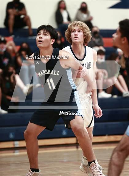 Thumbnail 1 in Chaminade vs  Marshall  (6th Annual West Valley Varsity Basketball Tip-off Classic) photogallery.