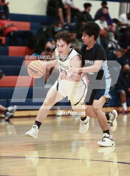Thumbnail 3 in Chaminade vs  Marshall  (6th Annual West Valley Varsity Basketball Tip-off Classic) photogallery.