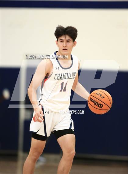 Thumbnail 1 in Chaminade vs  Marshall  (6th Annual West Valley Varsity Basketball Tip-off Classic) photogallery.
