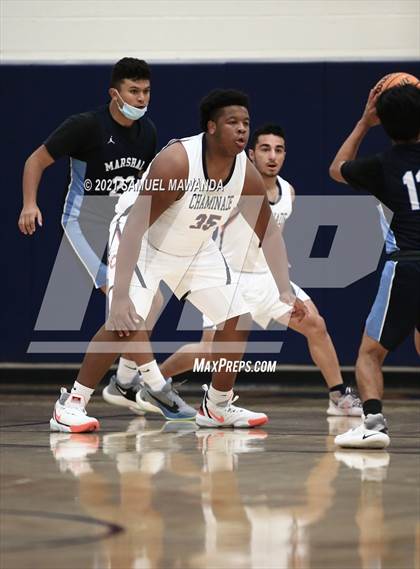 Thumbnail 3 in Chaminade vs  Marshall  (6th Annual West Valley Varsity Basketball Tip-off Classic) photogallery.
