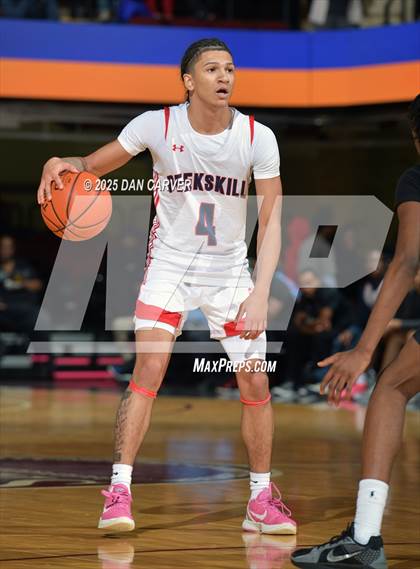 Thumbnail 3 in Peekskill vs Woodlands (Slam Dunk Showcase) photogallery.