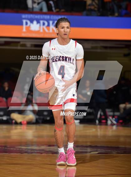 Thumbnail 2 in Peekskill vs Woodlands (Slam Dunk Showcase) photogallery.