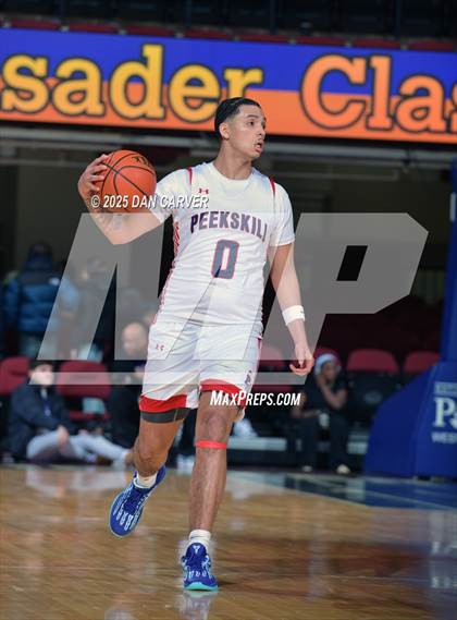 Thumbnail 1 in Peekskill vs Woodlands (Slam Dunk Showcase) photogallery.