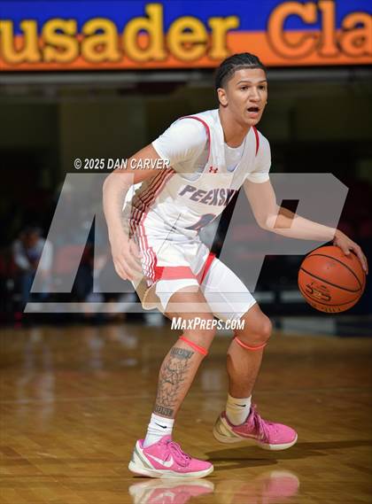 Thumbnail 3 in Peekskill vs Woodlands (Slam Dunk Showcase) photogallery.