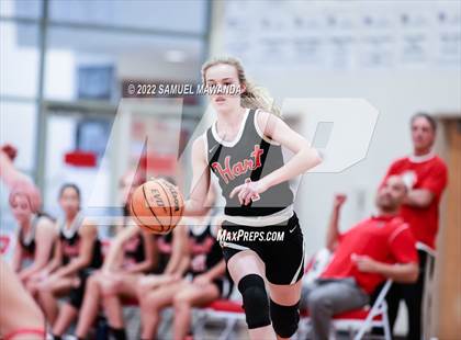 Thumbnail 2 in Taft vs Hart (West Coast Varsity Girls Basketball Tournament) photogallery.