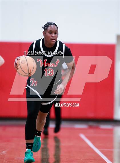 Thumbnail 2 in Taft vs Hart (West Coast Varsity Girls Basketball Tournament) photogallery.