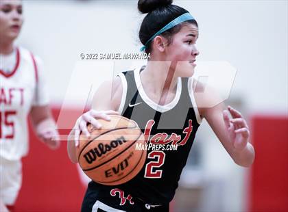 Thumbnail 3 in Taft vs Hart (West Coast Varsity Girls Basketball Tournament) photogallery.
