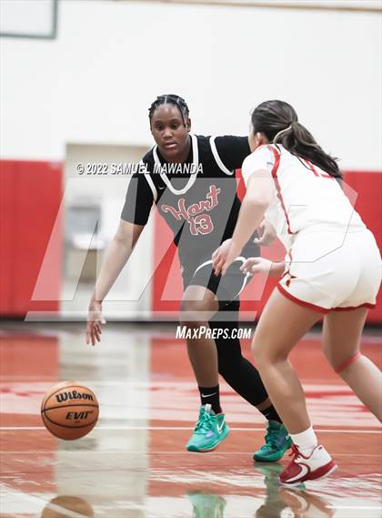 Thumbnail 3 in Taft vs Hart (West Coast Varsity Girls Basketball Tournament) photogallery.