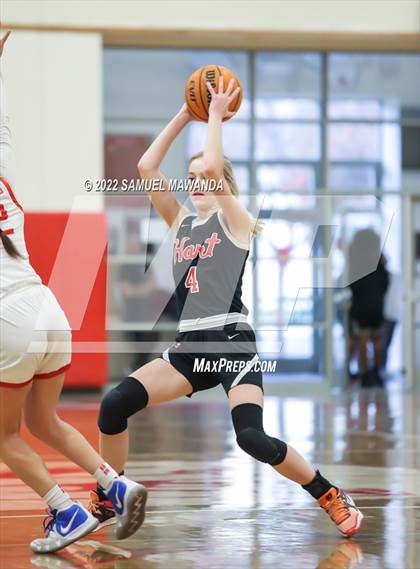 Thumbnail 3 in Taft vs Hart (West Coast Varsity Girls Basketball Tournament) photogallery.