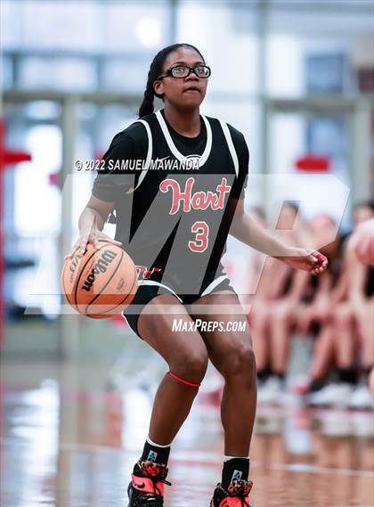 Thumbnail 3 in Taft vs Hart (West Coast Varsity Girls Basketball Tournament) photogallery.