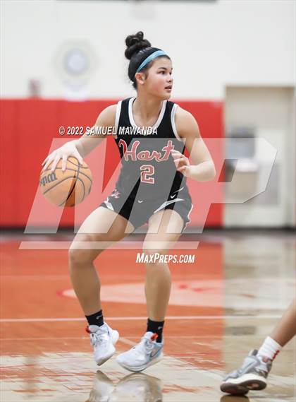 Thumbnail 3 in Taft vs Hart (West Coast Varsity Girls Basketball Tournament) photogallery.