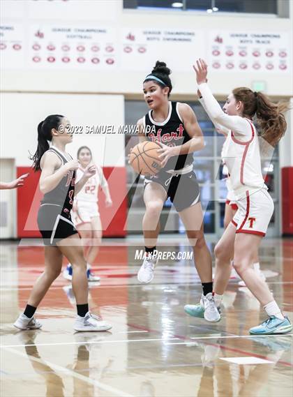 Thumbnail 1 in Taft vs Hart (West Coast Varsity Girls Basketball Tournament) photogallery.