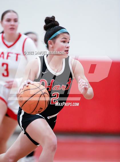 Thumbnail 2 in Taft vs Hart (West Coast Varsity Girls Basketball Tournament) photogallery.