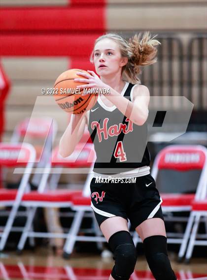 Thumbnail 2 in Taft vs Hart (West Coast Varsity Girls Basketball Tournament) photogallery.