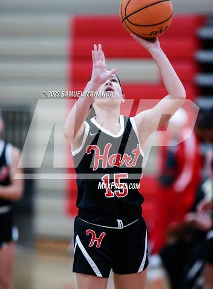 Thumbnail 2 in Taft vs Hart (West Coast Varsity Girls Basketball Tournament) photogallery.