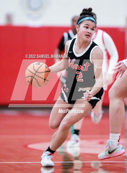 Thumbnail 2 in Taft vs Hart (West Coast Varsity Girls Basketball Tournament) photogallery.
