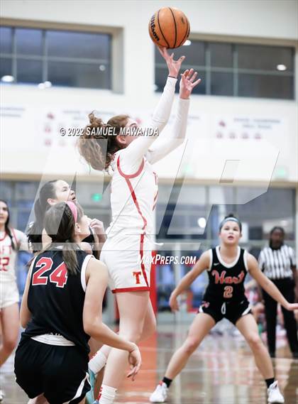 Thumbnail 3 in Taft vs Hart (West Coast Varsity Girls Basketball Tournament) photogallery.
