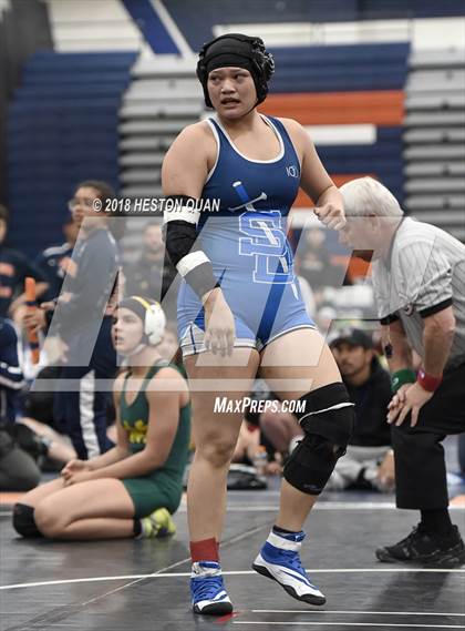 Thumbnail 1 in CIF Southern Section Girls Wrestling Championships (Finals)  photogallery.