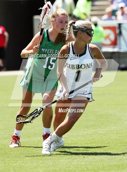 Thumbnail 2 in Myers Park vs. Cardinal Gibbons (NCHSAA Final) photogallery.