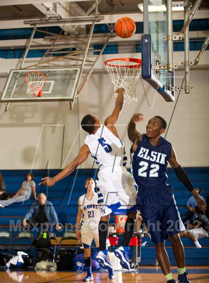 Thumbnail 3 in Alief Elsik vs Lewis Hebron (McDonald's Texas Invitational) photogallery.