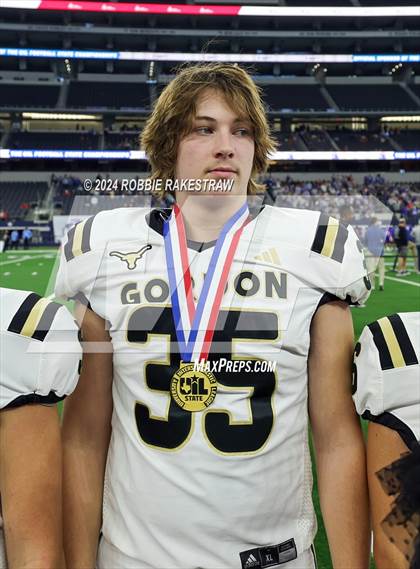 Thumbnail 2 in Whiteface vs. Gordon (UIL 1A Division I Football Final Medal Ceremony) photogallery.
