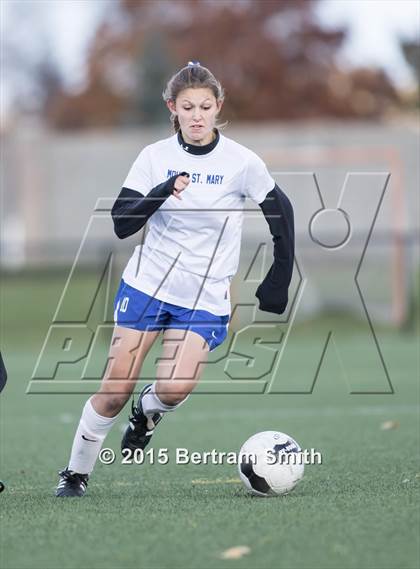 Thumbnail 3 in Mount St. Mary Academy vs. Niagara Catholic (MMHSAA Final) photogallery.