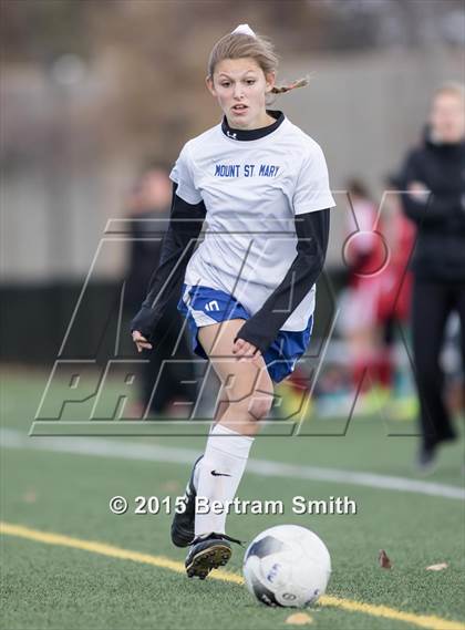 Thumbnail 2 in Mount St. Mary Academy vs. Niagara Catholic (MMHSAA Final) photogallery.