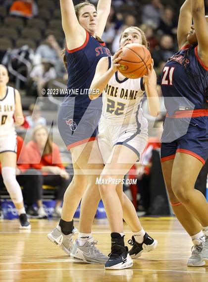 Thumbnail 3 in St. Henry vs Notre Dame (2023 9th Region Girls Basketball Tournament) photogallery.