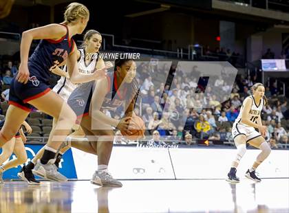 Thumbnail 1 in St. Henry vs Notre Dame (2023 9th Region Girls Basketball Tournament) photogallery.