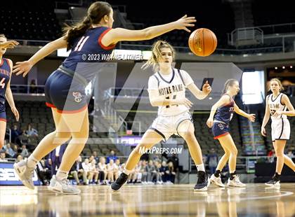 Thumbnail 3 in St. Henry vs Notre Dame (2023 9th Region Girls Basketball Tournament) photogallery.