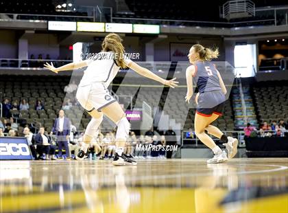 Thumbnail 2 in St. Henry vs Notre Dame (2023 9th Region Girls Basketball Tournament) photogallery.