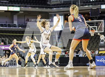 Thumbnail 1 in St. Henry vs Notre Dame (2023 9th Region Girls Basketball Tournament) photogallery.