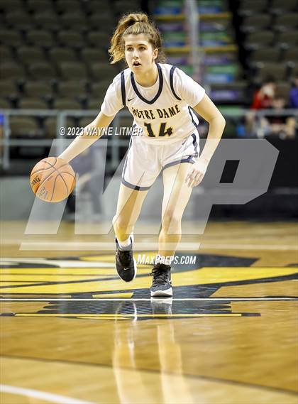 Thumbnail 1 in St. Henry vs Notre Dame (2023 9th Region Girls Basketball Tournament) photogallery.