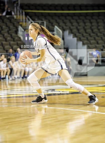 Thumbnail 1 in St. Henry vs Notre Dame (2023 9th Region Girls Basketball Tournament) photogallery.