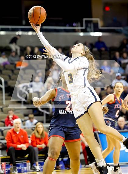 Thumbnail 1 in St. Henry vs Notre Dame (2023 9th Region Girls Basketball Tournament) photogallery.