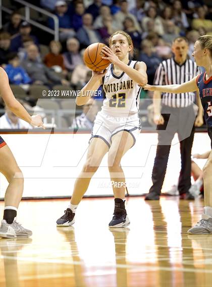 Thumbnail 3 in St. Henry vs Notre Dame (2023 9th Region Girls Basketball Tournament) photogallery.