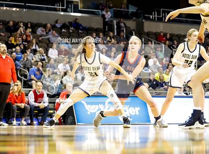 Thumbnail 3 in St. Henry vs Notre Dame (2023 9th Region Girls Basketball Tournament) photogallery.
