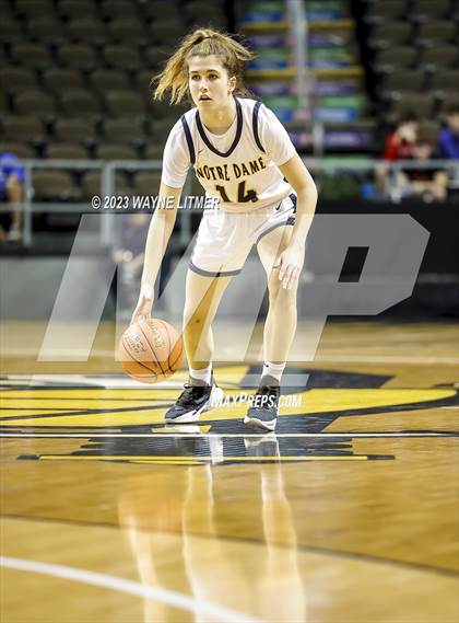 Thumbnail 3 in St. Henry vs Notre Dame (2023 9th Region Girls Basketball Tournament) photogallery.