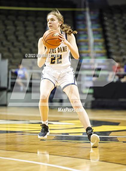 Thumbnail 2 in St. Henry vs Notre Dame (2023 9th Region Girls Basketball Tournament) photogallery.